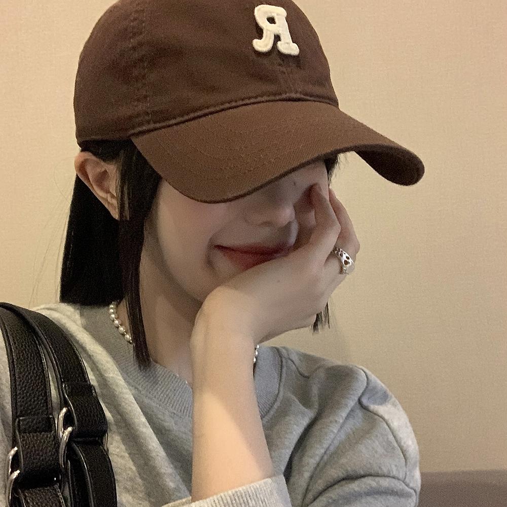 Same Style as Yu Shuxin R Standard baseball cap for women with large head circumference, makes the face look smaller, versatile sports hat, men's