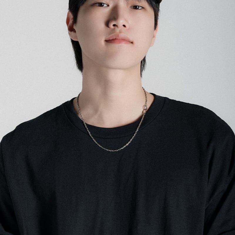 BICYCLE TROPHY S.S chain necklace 24 (all surgical steel / rope)