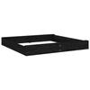 VidaXL Bac à Sable avec Sièges, Jeu de Sable pour Enfants, Aire de Jeux pour Tout-petits Jardin Extérieur, Noir Carré Bois 825041
