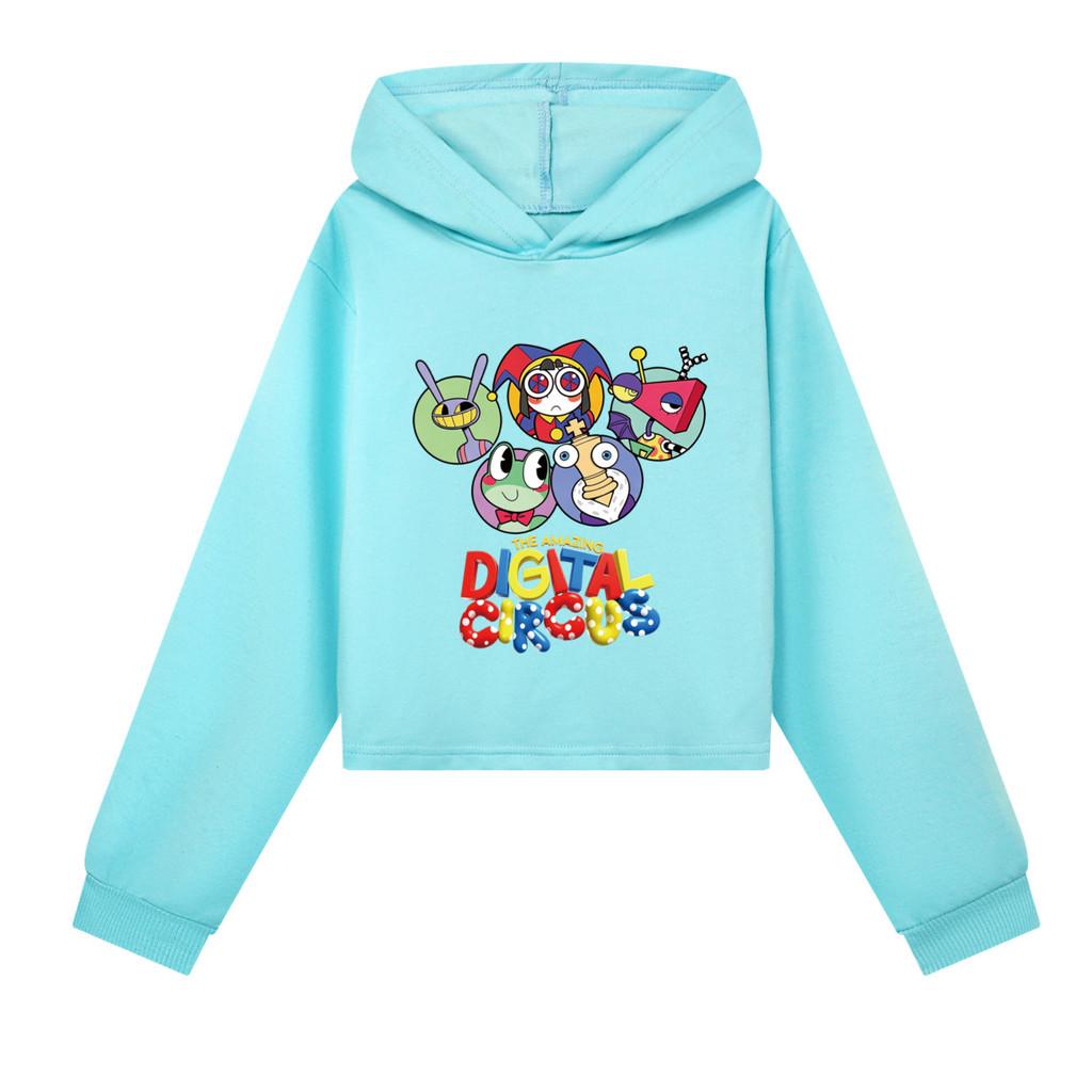 5695 Kinder Mädchen The Amazing Digital Circus Bedruckter Kapuzenpullover Langarm Hoodies