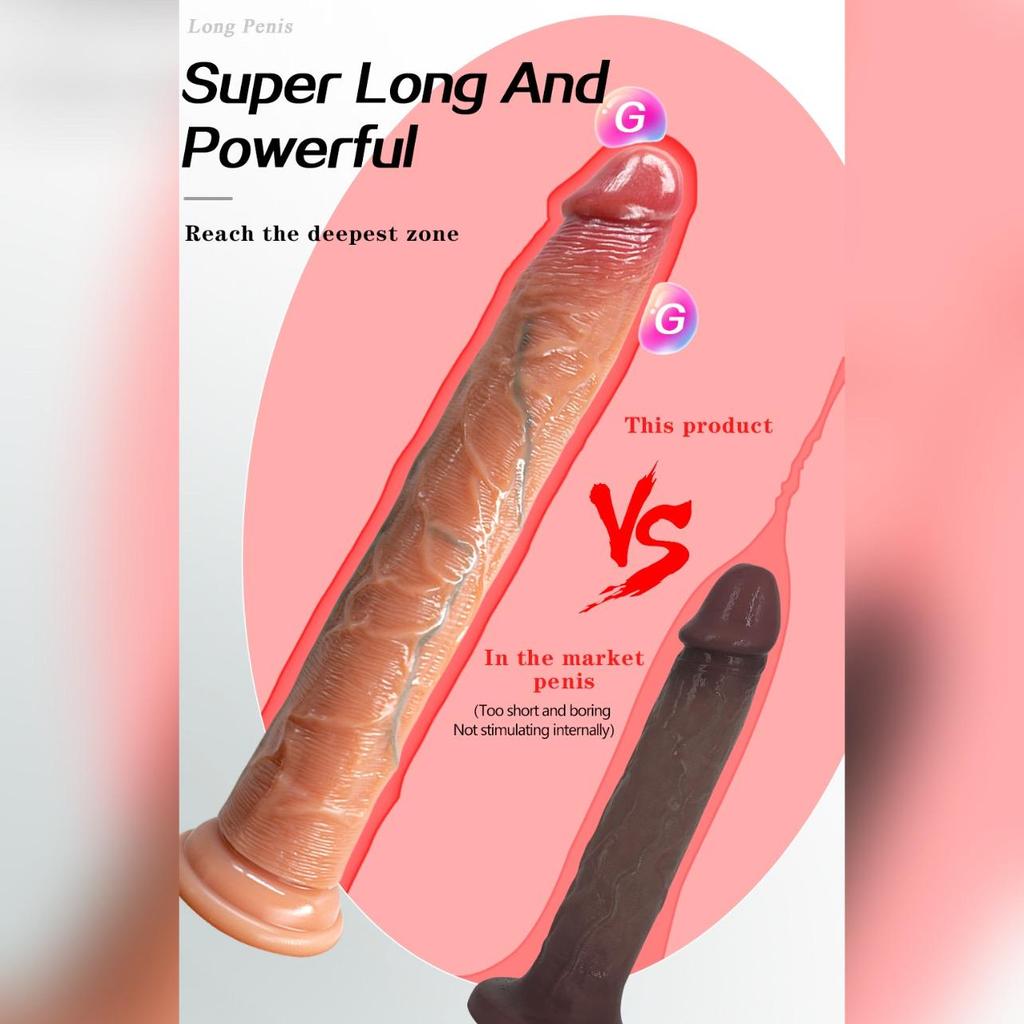 Cosmetic Veins Soft Super Giant Super Long Dildo Anal Plug Female Dildo Female Manual Masturbator Adult Sex Toys