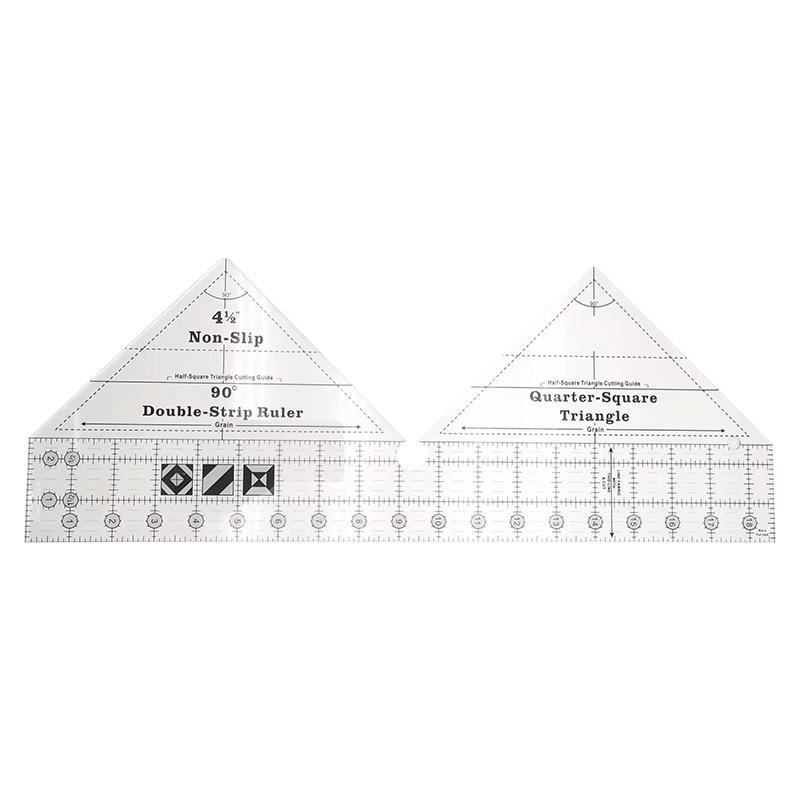 Acrylic Irregular 90° Sewing and Patchwork Ruler for Fabric Cutting