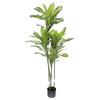 Faux Dracaena Fragrans Tree ABS PU Artificial Dracaena Fragrans Fake Floor Potted Plant for   Living Room Decor