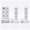 10 AC Outlets Vertical Power Strip Flame-Retardant ABS USB Charging Station  Daily Use
