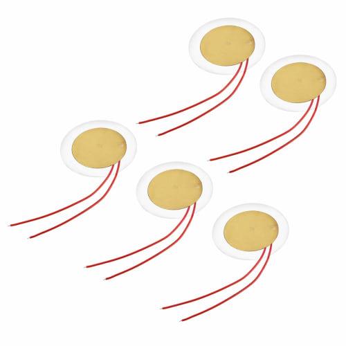 uxcell Piezo Disc Brass 35mm Piezo Pickup Plate Diameter Piezo Sensor Pack of 5