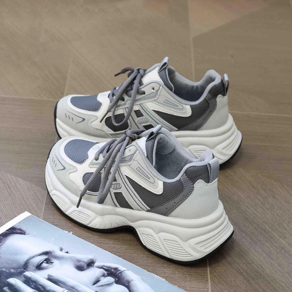 Platform dad shoes women's spring and summer 2025 popular niche versatile height increase lightweight casual running sneakers