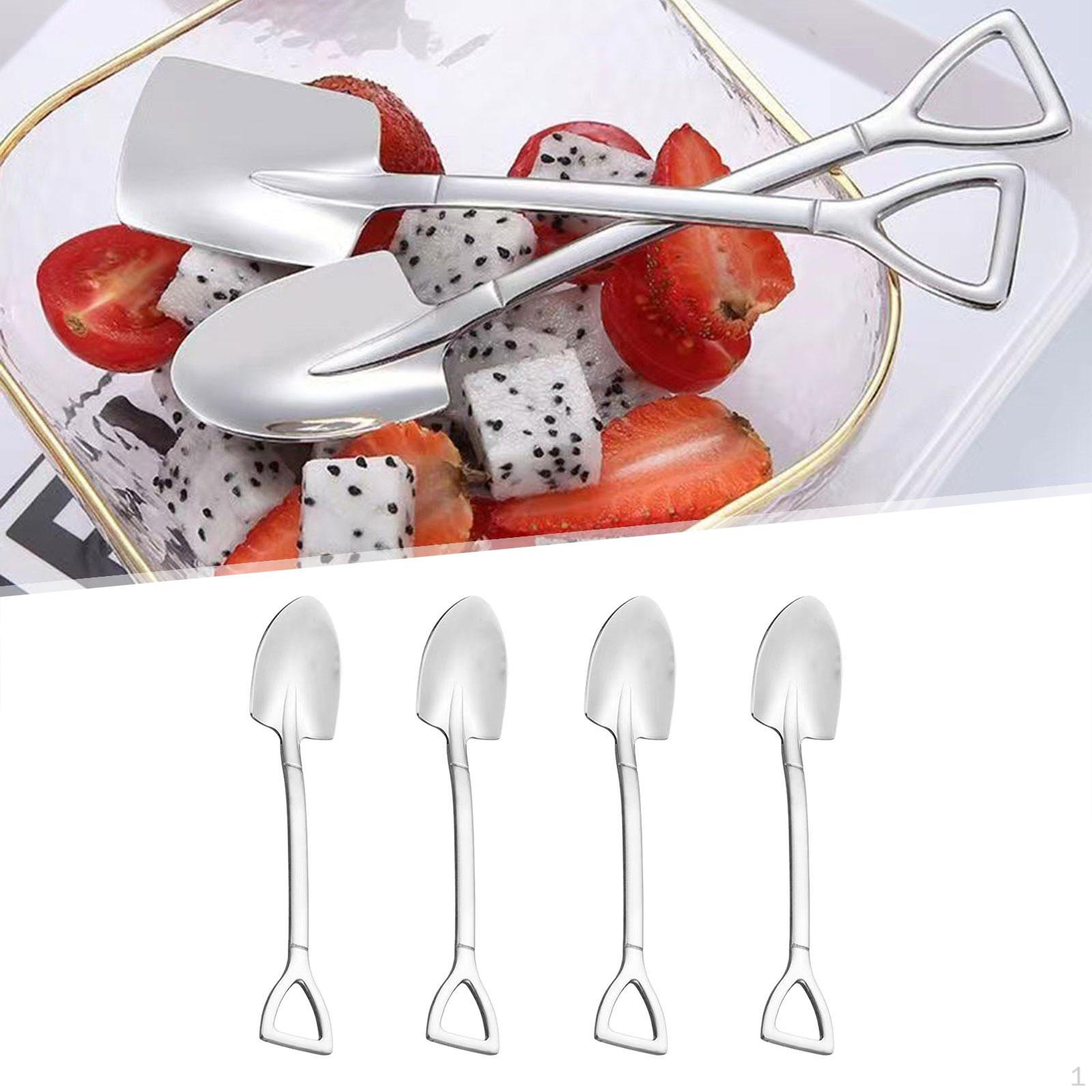 Ложки-лопатки Набор десертных ложек Новинка Кухонные гаджеты Мороженое Нержавеющая сталь для 4pcs