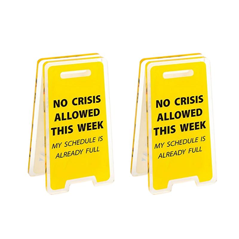 Desk Decoration ‘Leave Me Alone, I'm Busy’ - Humorous Office Decoration Humour Gifts For Men And Women Room Decorations