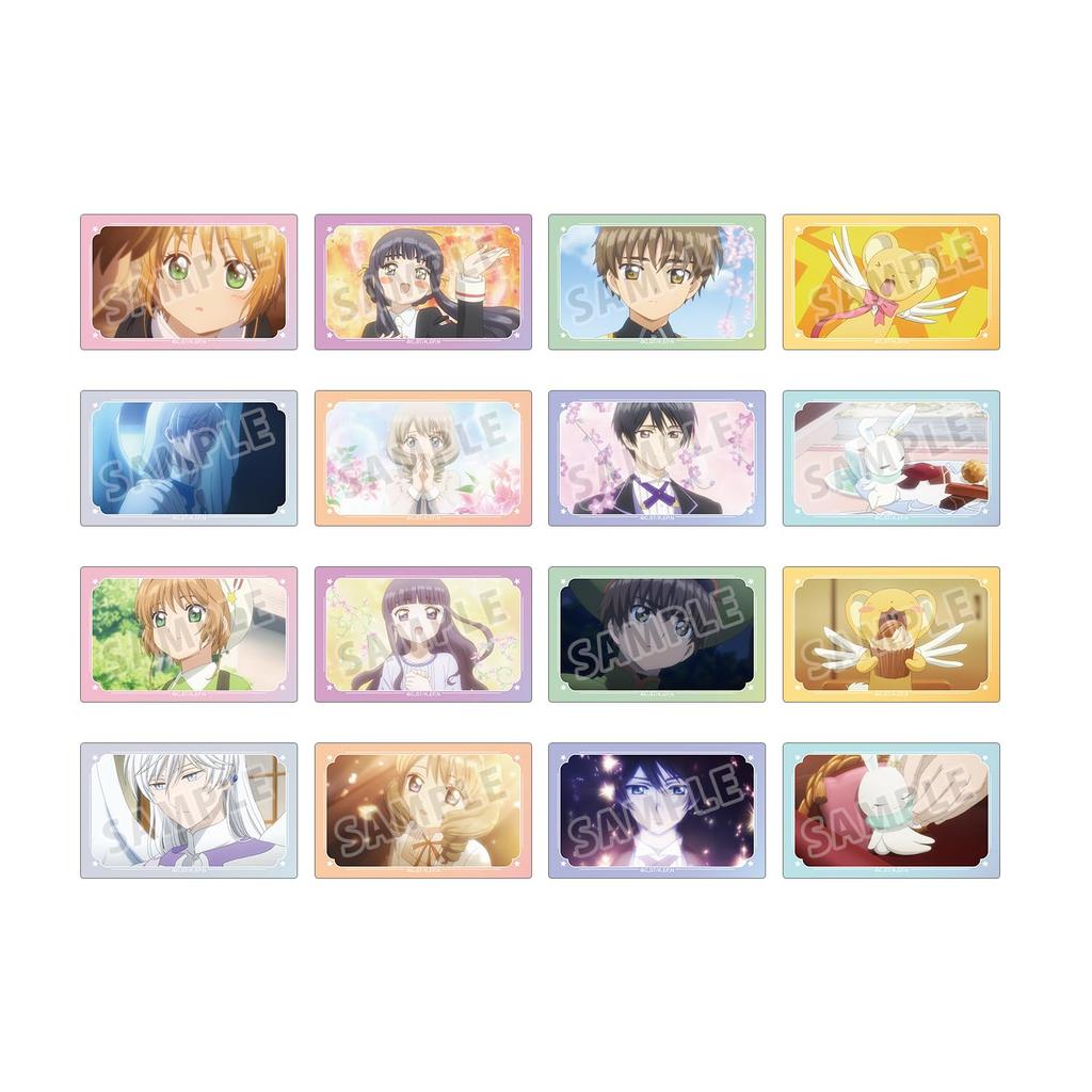 Cardcaptor Sakura Clear Card Arc Trading Scene Card Stickers Box of 16