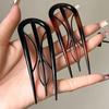 Vintage Design Hair Bun U-Shaped Hair Sticks Tortoiseshell Hair Clip Hairpins For Woman Meatball Head Hair Fork Hair Accessories