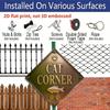 2D Flat, 1pc Vintage Cat-Themed Aluminum Wall Sign - Retro Suitable for Office, Living Room, Hallway Decor - Cat Decoration Panel for Entryway