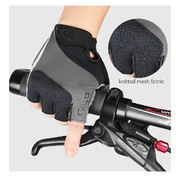 Guantes de Ciclismo Giyo sin Dedos Guantes de Medio Dedo para Bicicleta Tejido de Lycra Guantes Cortos Accesorios para Exteriores para Bicicleta de Montaña Bicicleta de Carretera