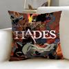 Popular Game Hades Cushion Cover Soft  EasyWash Pillow Case  Versatile for Couch Bed Travel and Office
