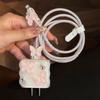 Ochranné pouzdro na nabíječku s motýlem, chránič kabelu pro rychlonabíjecí kabel 18W/20W pro iPhone, datový, proti zlomení, ochranné lanko na nabíječku