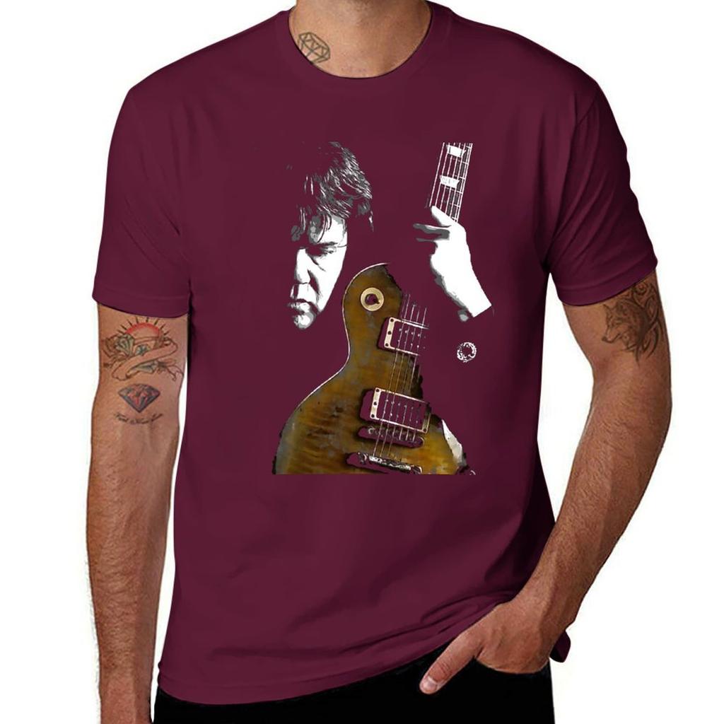 T-shirt Gary Moore Oversize Ragazzo Bianchi Anime Top Estivi Felpe Unisex