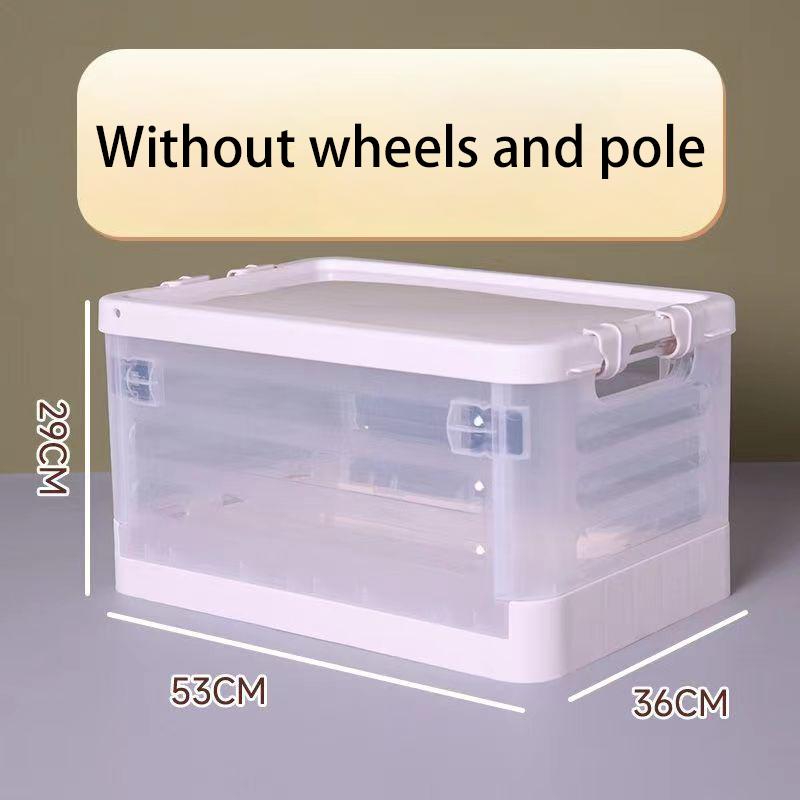 Removable Storage Box Folding Storage Box Multifunction Foldable Organizer Container Plastic Sundries Storages Supplies Organizer Box with Lid