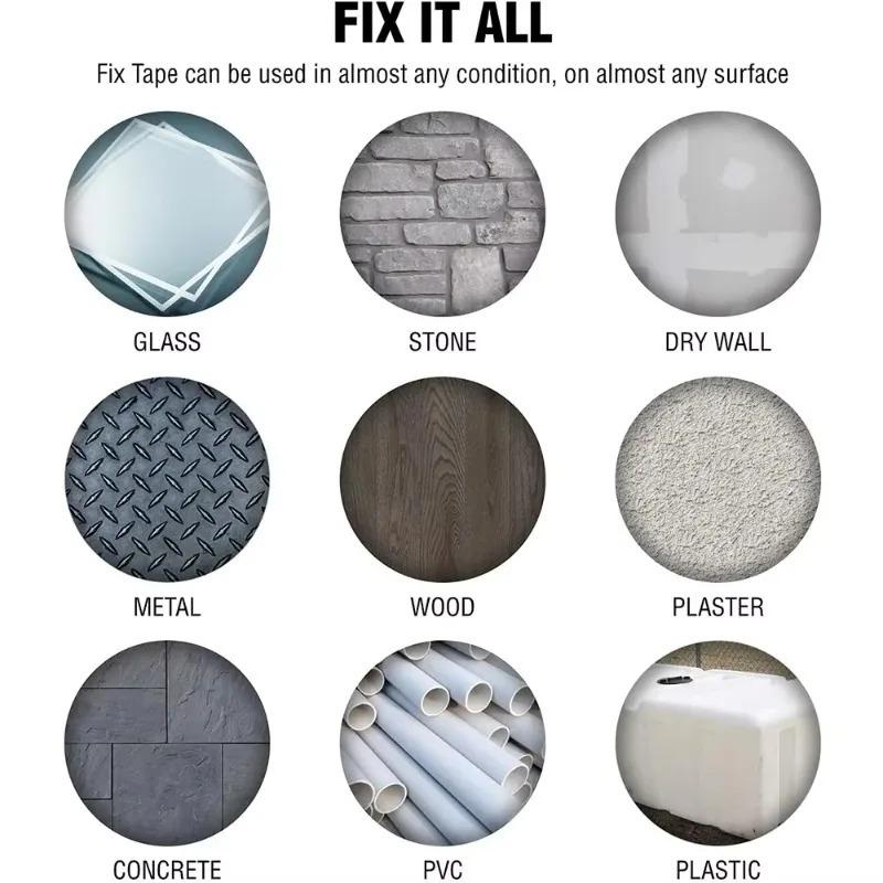 Super Glue Leak Repair Tape Rubberized Waterproof Tapes Anti Leakage Fix Tapes Stop Leak Seal Patch  Leaks Tape Duct Tape