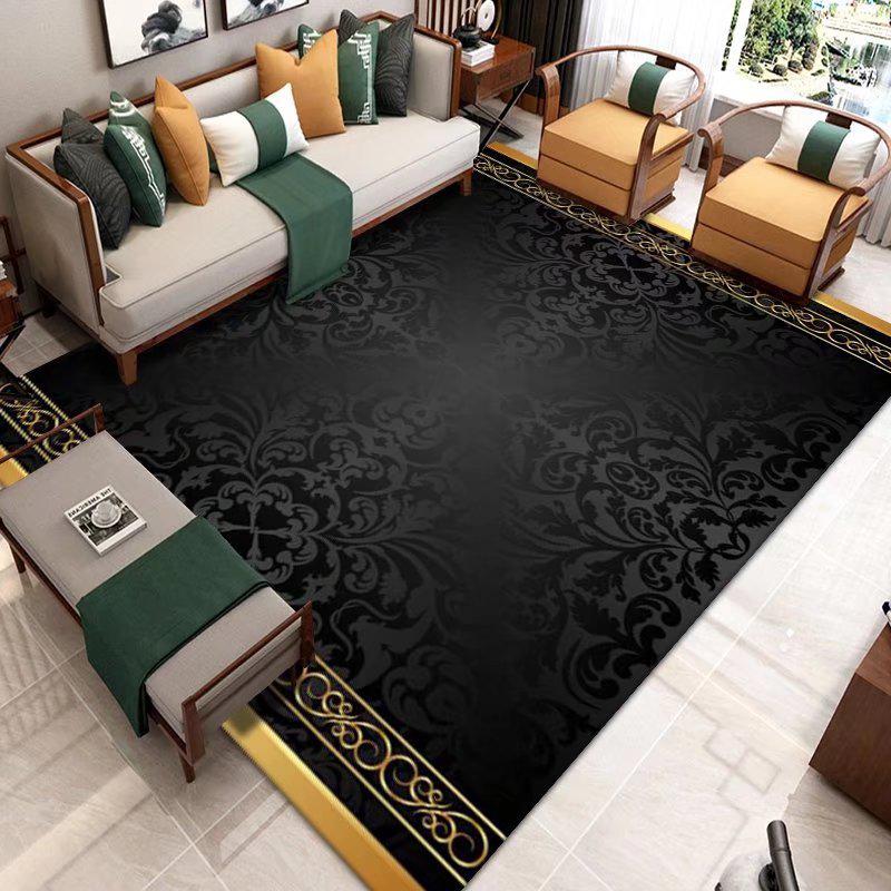 Chinese Style Living Room Carpet Sofa Tea Table Floor Carpets Modern Large Area Rug Bedroom Bedside Decoration Non-slip Foot Mat