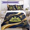 Set Lenzuola Stampato Newcastle United Football 3 Pezzi, Comodo Set Copripiumino per Camera da Letto Amico della Pelle