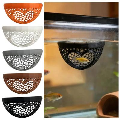 Heart-shaped Aquarium Floating Cave Hammock Feeding Ring & Resting Spot  Fish Tank Accessory