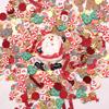 500g Cute Christmas Themed Beads Festival Accessories Soft Clay Pieces Slime Making Kits DIY Kids Crafts Sensory Toys