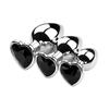 3PCS S/M/L Metal Anal Plug Butt Plug Sex Toy Butt Toy for Women Men Couples Adult Game Masturbator Anal Diamond Sex Shop 18+