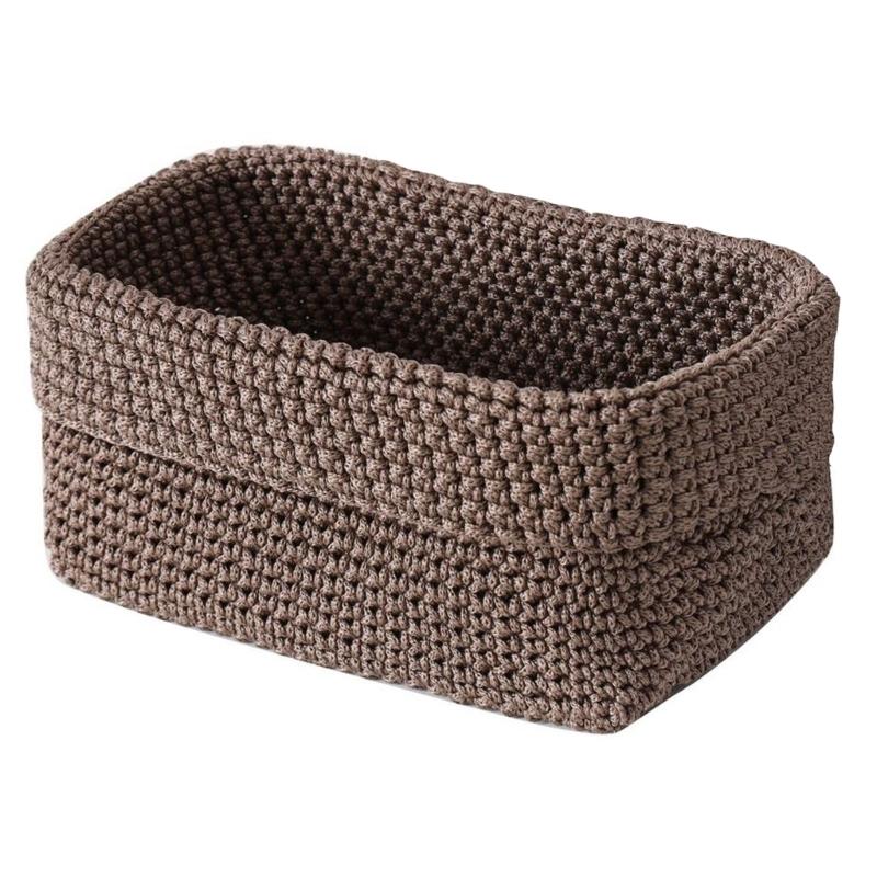 Woven Storage Basket Gift Baskets Empty,Under Shelf Basket,Decorative Basket Organizers for Dog Toy Fruit Snacks Towel S коричневый