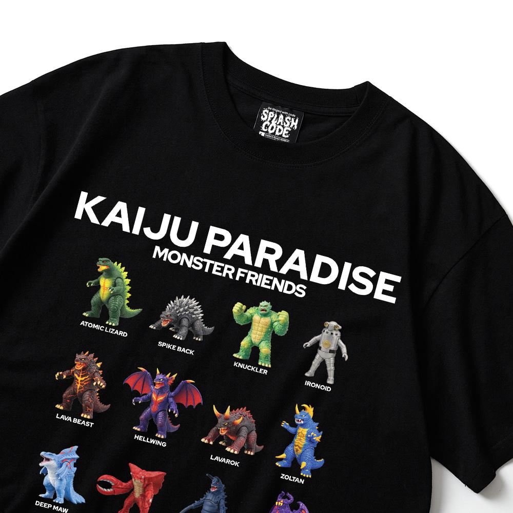 Seupeullaesikodeu Short Sleeve T-Shirt Black - Kaiju Paradise