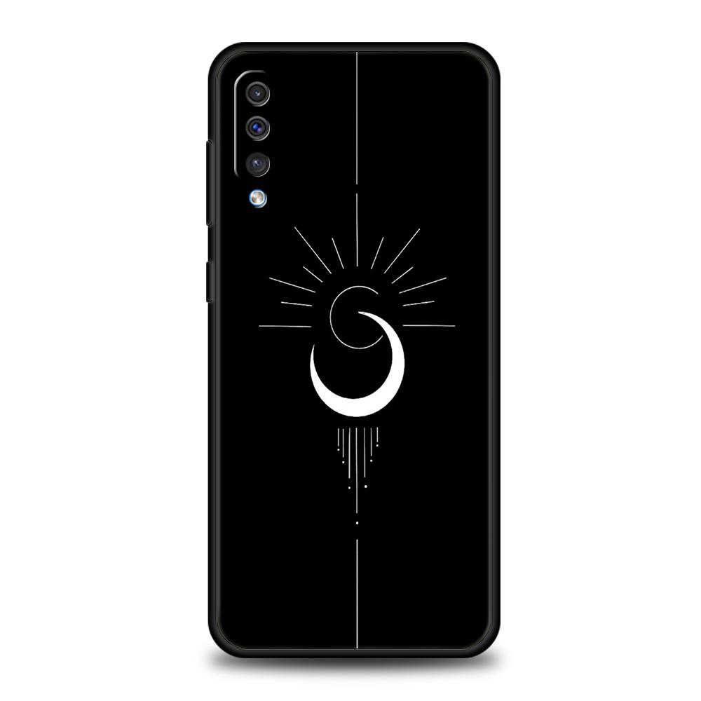 

Чехол для Samsung A15 A13 A51 A71 A41 A31 A21S A03S A05 A12 A32 A52 A22 A23 A25 A33 A53 A73 5G, белый чехол с любовью, солнцем и луной Samsung A15