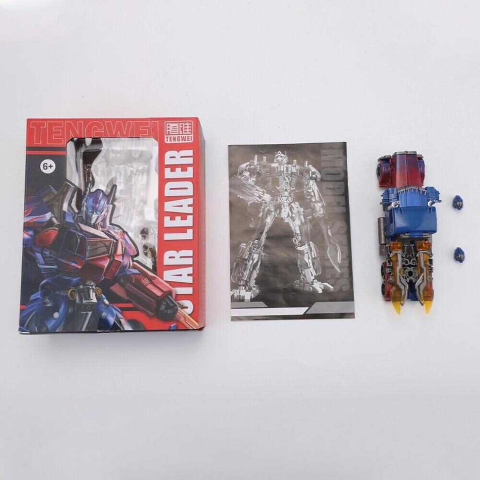2-in-1 Transformer Car Toy - Alloy + ABS, Transformable Robot & Vehicle, Realistic Head, 17.5cm, Gift for Teens 14+