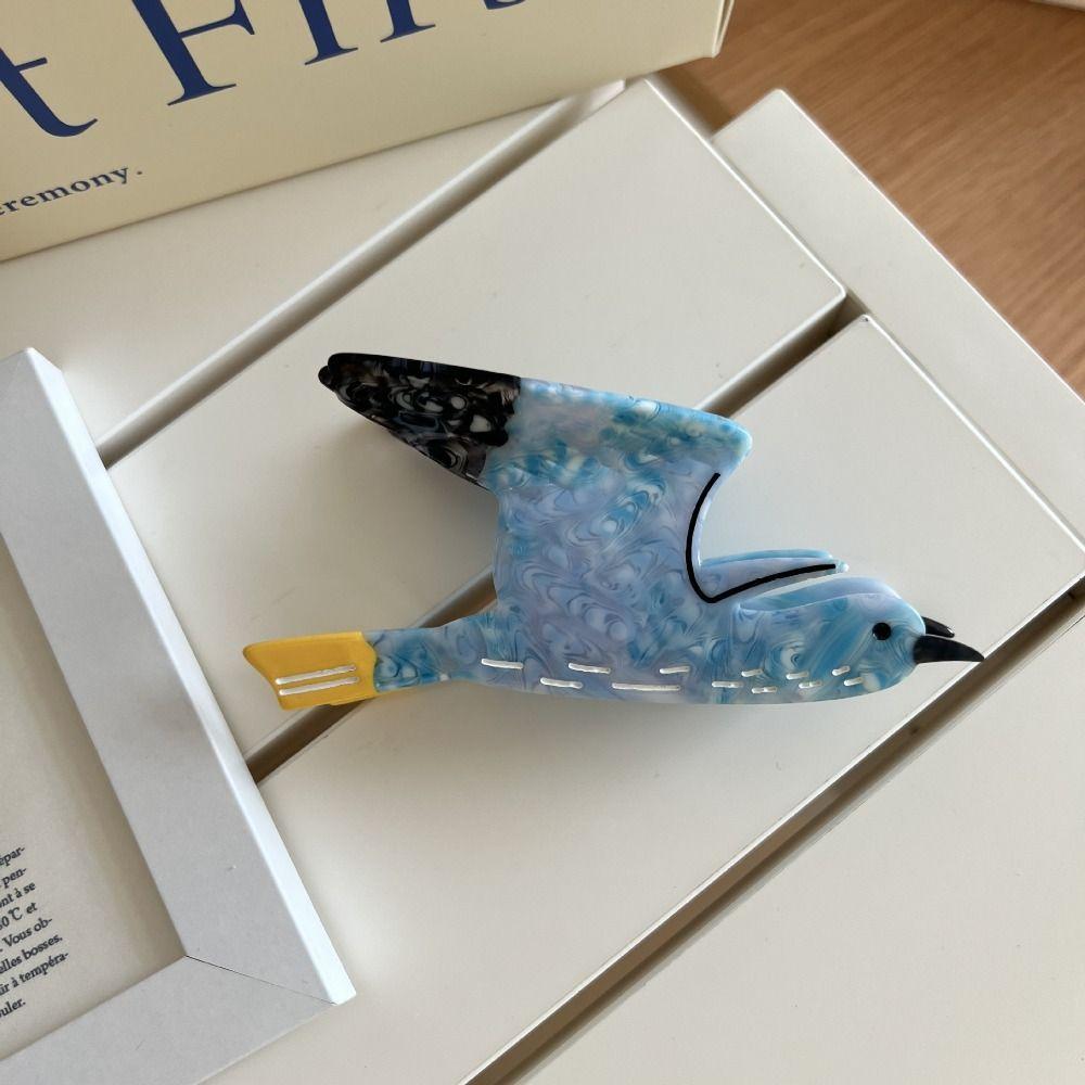 Woodpecker Acetic Acid Hair Claw Cute Swallow Bird Hair Claw Cartoon Animal Shark Clip Girls