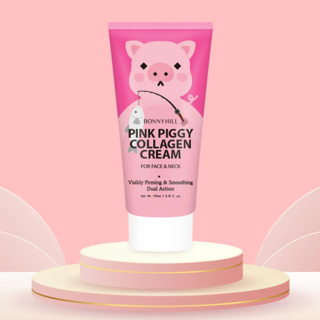 

BONNYHILL HoneyBee Propolis/ Ночной ретинол/ Клубничное молоко/ Коллаген Pink Piggy/ Крем с тройным пептидом HA Whale 170 мл Pink Piggy Collagen