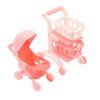 1/12 Κουκλόσπιτο Προσομοίωση Μίνι Καλάθι Σούπερ Μάρκετ Καροτσάκι Μωρού Μοντέλο Καλαθιού Αγορών Αξεσουάρ Διακόσμησης Κουκλόσπιτου