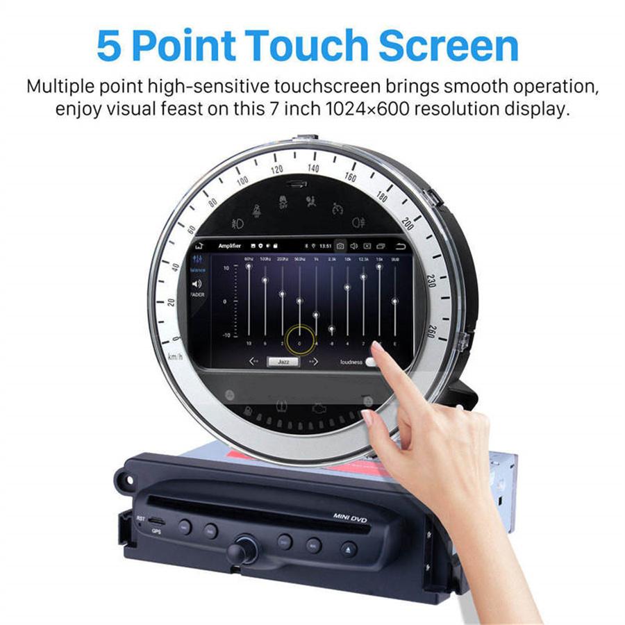 4GB+64G Android 10.0 Car GPS Navigation DVD Player For 2006-2013 BMW Mini Cooper Built-in Wireless Carplay