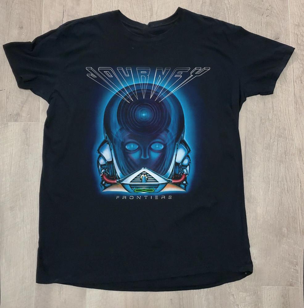 Vtg Journey Band Frontiers 40th Anniversary Cotton Black S-5XL T Shirt TT261 Unisex T-Shirt S