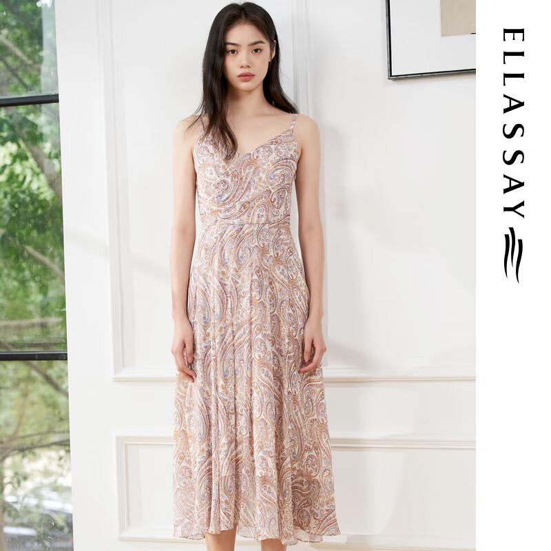 

ELLASSAY Women s Silk French Camisole Mid-Length Dress S