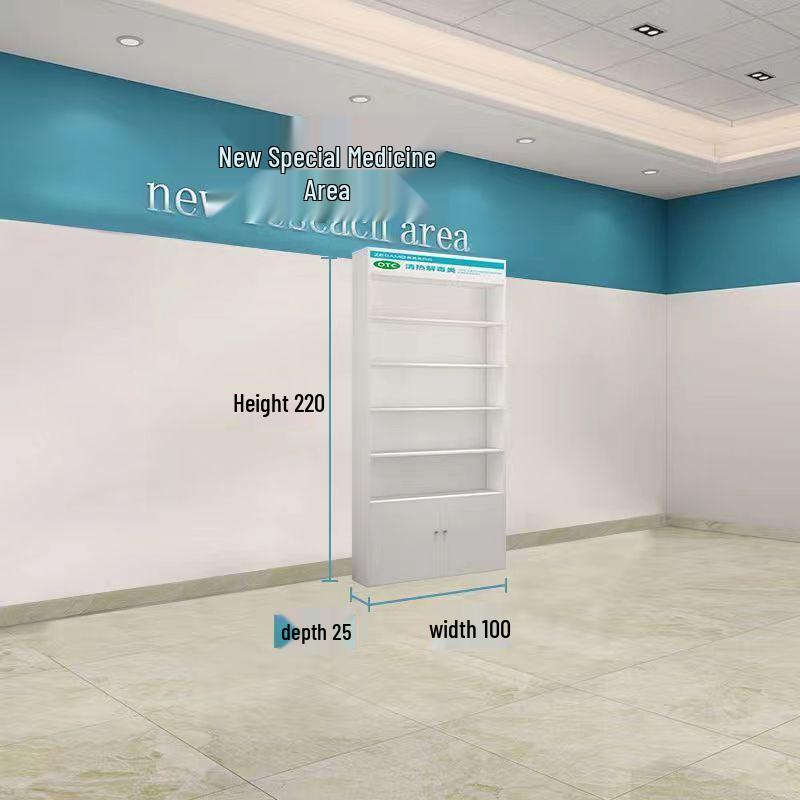 Western Medicine Pharmacy Display & Storage Cabinet
