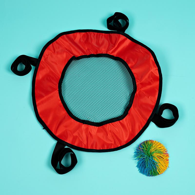 Children Outdoor Throw Toss Ball Toys Parent-child Interactive Sensory Play Double Throw Catch Elastic Ball Kid Motion Gift