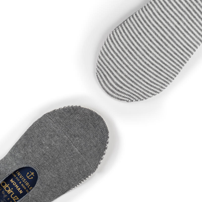 Fake Socks Women s GK-17 Gray Stripe Woman(220~250mm)