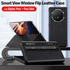 Para Honor Magic V6 V5 V3 V2 VS2 VS Funda de Cuero tipo Flip con Ventana Smart View Protección para Teléfono + con Soporte para Ranura de Bolígrafo