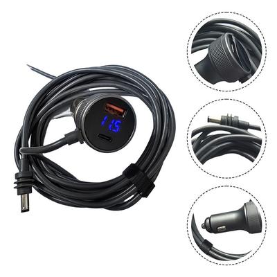 12V 24V Für Starlink Für Mini DC Stromkabel 300cm Mit USB SchnellladeanschlüssenHIS