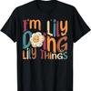 I'm Lily Doing Lily Things, Funny Groovy Retro Lily T-Shirt