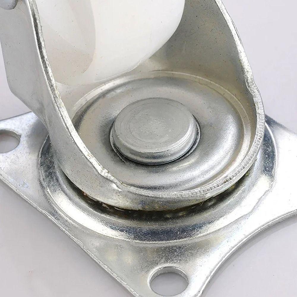 1/2/4Pcs White Nylon Rubber Caster Wheel Heavy Duty Swivel Casters New Furniture Roller