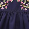 Korean Style Embroidered Girls' Summer Skirt Dress - Cute, Casual, Short-Sleeved Children's Clothing