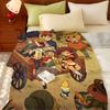 Animation Over The Garden W-Wall Throw Flannel Throw Blanket, Lightweight Cozy, Durable Washable Cute Cool