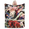 Dandadan Anime Blanket Velvet Autumn/Winter Multifunction Soft Throw Blankets for Sofa Couch Rug Piece