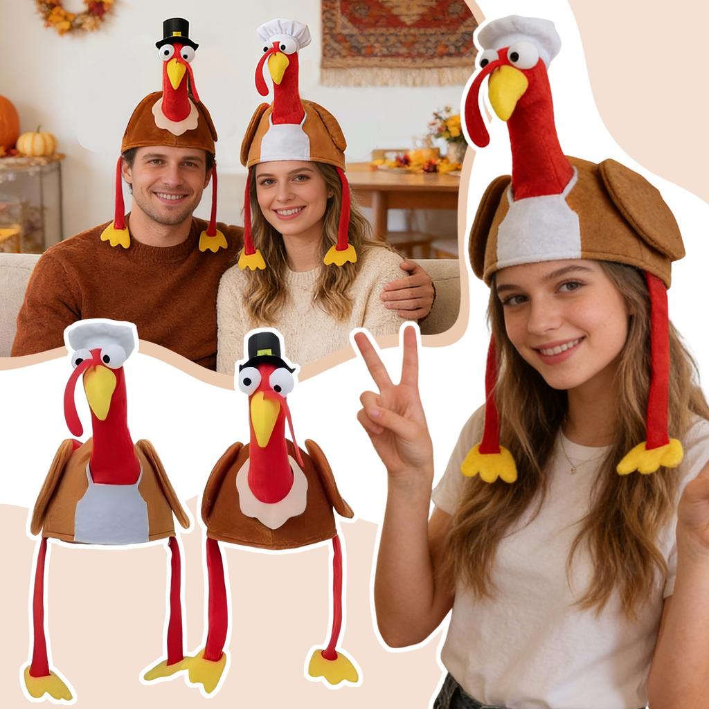 Adult Cartoon Creative And Funny Hats, Headwear And Ball Decorations