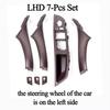 Carbon Fiber Inner Handle for F10 F11 F18 BMW 5 Series Armrest Pull Trim Cover 7 Pcs Set 51417225875 51417261933 51417225879