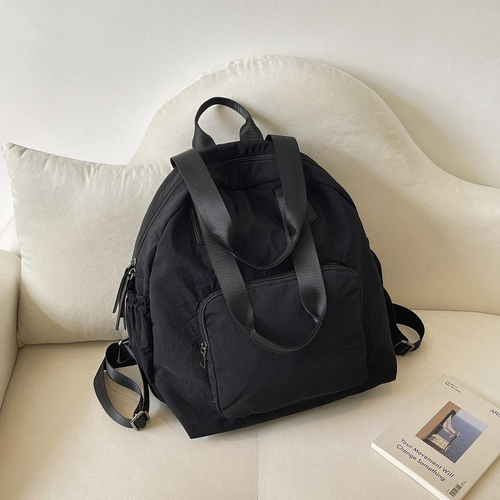 Schoolbag Spot Wholesale Commuter Casual Simple Bag Large Capacity Women's Backpack Multi-functional Versatile Fashion Backpack