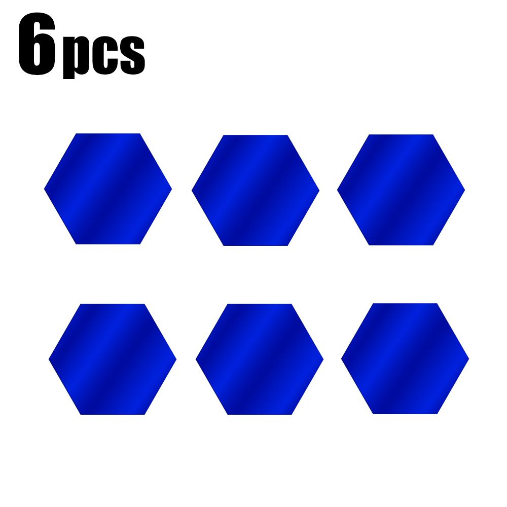 6/12pcs 3D Mirror Wall Stickers Hexagon Shape Acrylic Removable Wall Sticker Decal DIY Home Decoration Art Mirror Ornaments